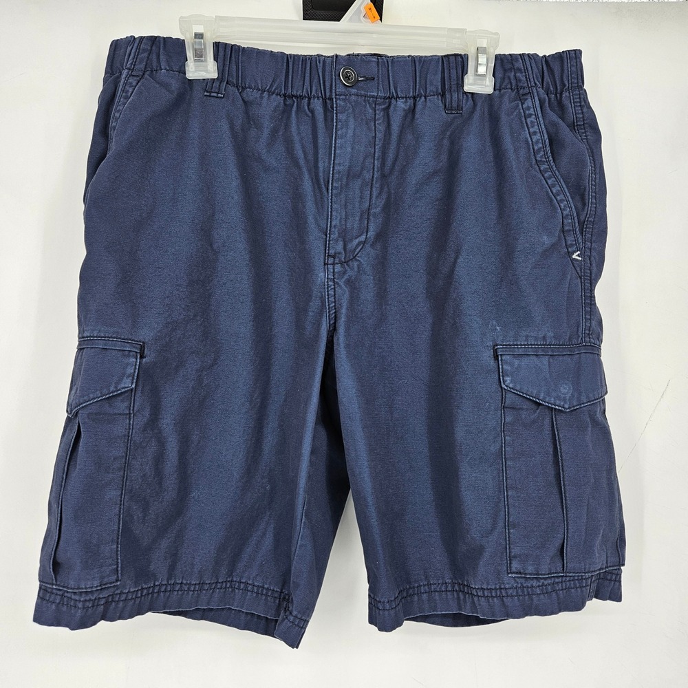 Tommy Bahama Cargo Shorts Mens Large Flat Front Casual Baggy Blue Preppy